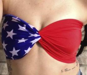 american flag bandeau